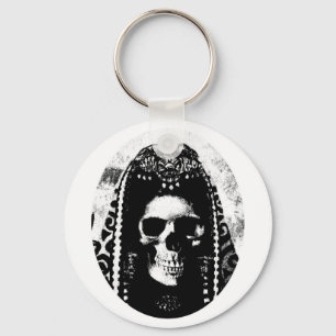 Grim Reaper Skull Design Key Ring