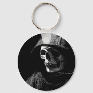 Grim Reaper Skull Key Ring
