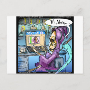 Grim Reaper & Skythe Funny Gifts Cards & Tees