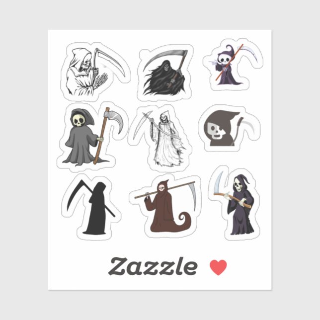 Grim Reaper Stickers (Sheet)