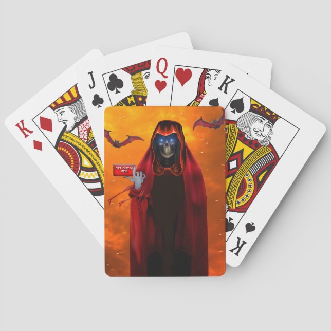 GRIM REAPER SUMMONS YOU PLAYING CARDS (Back)