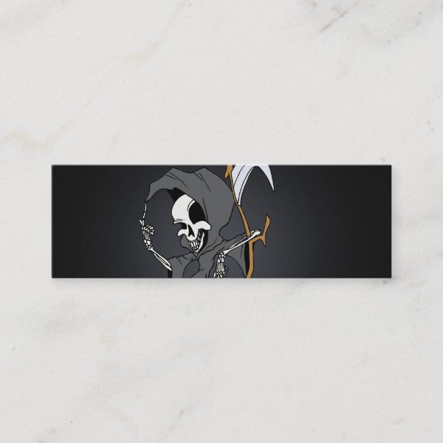 Grim Reaper Toon Mini Business Card (Front)