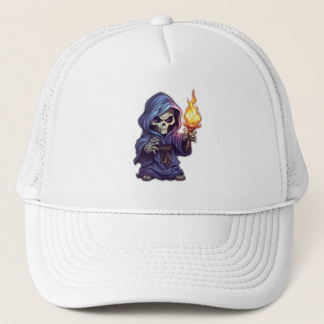 Grim Reaper Trucker Hat (Front)