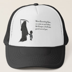 grim-reaper trucker hat