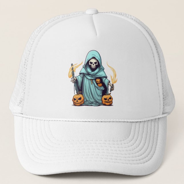 Grim Reaper Trucker Hat (Front)