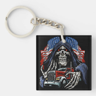 Grim Reaper Trucker Key Ring