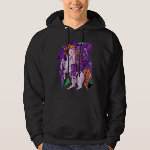 Grim Reaper Unicorn Pastel Goth Death Skeleton Mag Hoodie