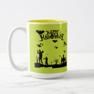 Grim Spirits Rising lemon Two-Tone Coffee Mug