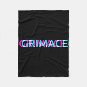 Grimace Edgy Aesthetic Grunge Emo Pastel Goth Hall Fleece Blanket