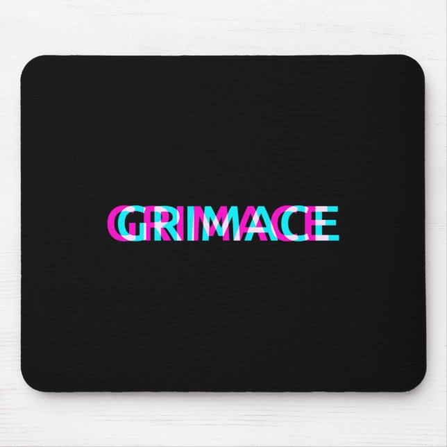 Grimace Edgy Aesthetic Grunge Emo Pastel Goth Hall Mouse Mat (Front)