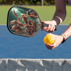 Grimbone and Skulldust, mounted their big chopper  Pickleball Paddle