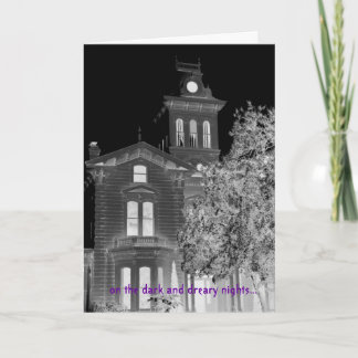 Grimm Gothic Halloween Greetings Card