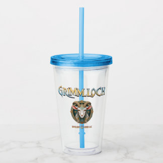 Grimmloch Goat Emblem Fantasy RPG Acrylic Tumbler