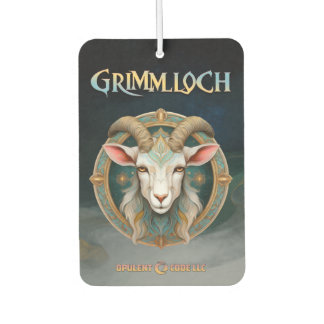 Grimmloch Goat Emblem Fantasy RPG Car Air Freshener