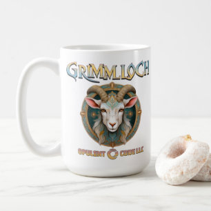 Grimmloch Goat Emblem Fantasy RPG Coffee Mug