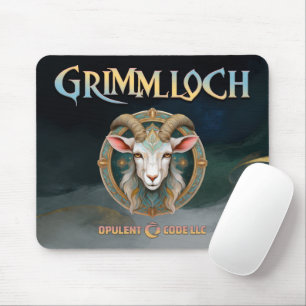 Grimmloch Goat Emblem Fantasy RPG Mouse Mat