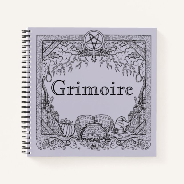 Grimoire Magick Witchy Notebook (Front)