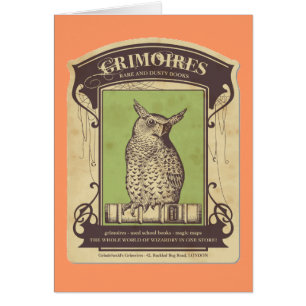 Grimoires Owl Greeting Card