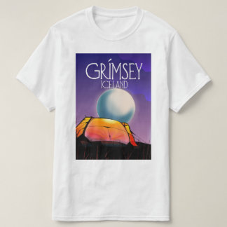 Grímsey Iceland travel poster T-Shirt