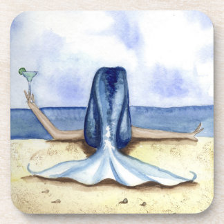 Grimshaw Beach Margarita Mermaid Coaster Set
