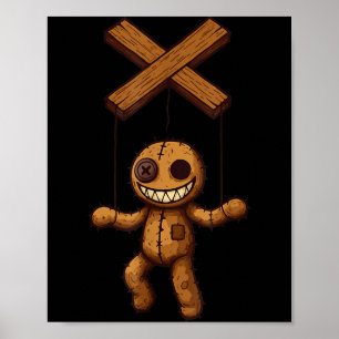 Grimstring – Soky Playful Puppet Marionette Cartoo Poster