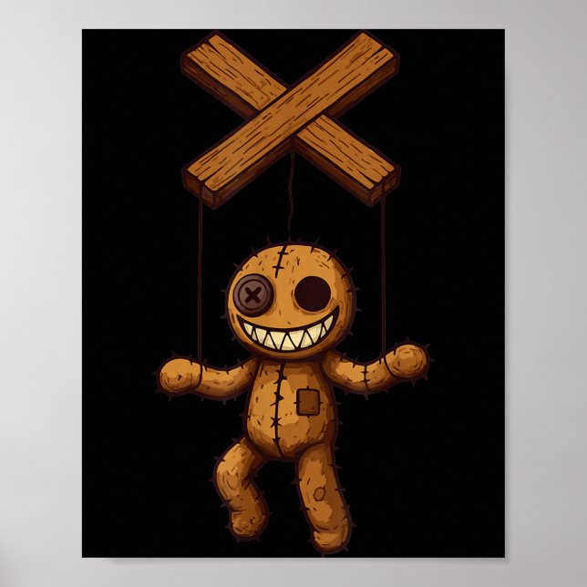 Grimstring – Soky Playful Puppet Marionette Cartoo Poster (Front)