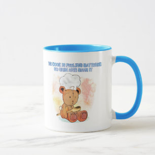 grin and bear chef's mug