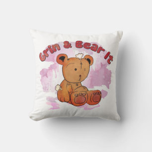 grin and bear it cushion