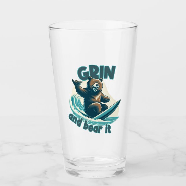 Grin And Bear It Glass (Front)