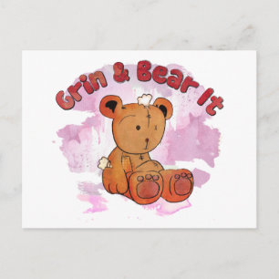 grin and bear it postcard