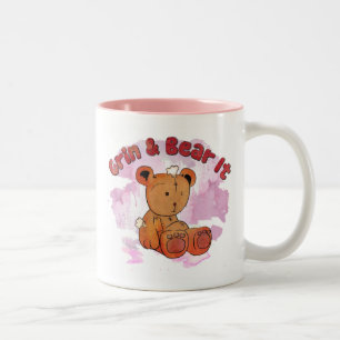 grin and bear it Two-Tone coffee mug