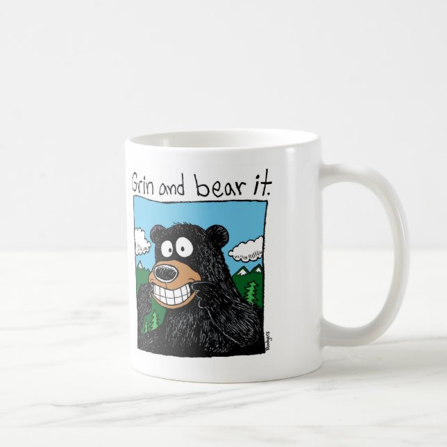 grin & bear it coffee mug (Right)