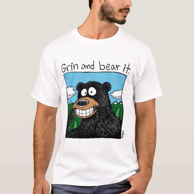 grin & Bear it (colour) T-Shirt (Front)