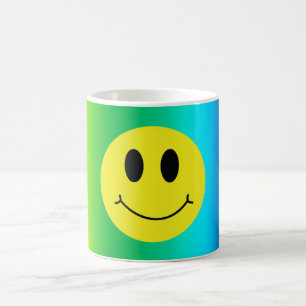 Grin Face Classic TieDye Coffee Mug