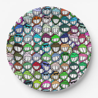 Grin! paper plate