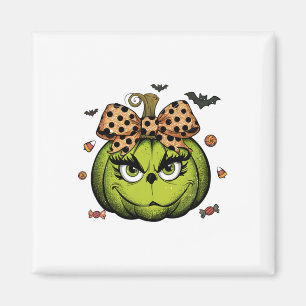 Grinc Pumpkin Coquette Pumpkin Halloween Spooky Se Magnet