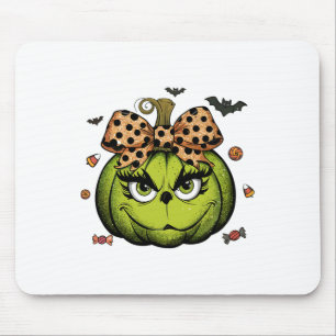 Grinc Pumpkin Coquette Pumpkin Halloween Spooky Se Mouse Mat