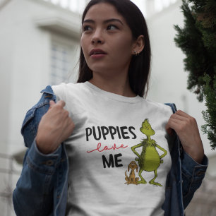 Grinch and Max Puppies Love Me T-Shirt