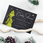 Grinch Chalkboard Baby Shower<br><div class="desc">Invite all your family and friends to your Grinch themed Baby Shower with these cute Dr. Seuss chalkboard invites. Personalise by adding all your shower details.</div>