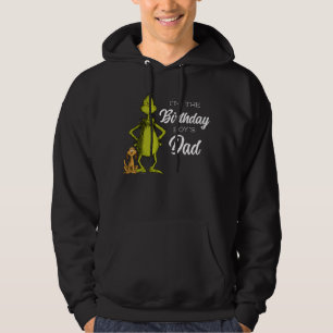 Grinch Chalkboard Birthday Boy's Dad Hoodie
