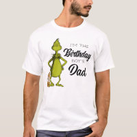 Grinch Chalkboard Birthday Boy's Dad