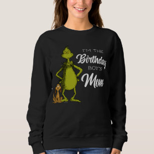 Grinch Chalkboard Birthday Boy's Mum Sweatshirt