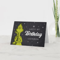 Grinch Chalkboard Birthday