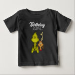 Grinch Chalkboard Birthday Girl Baby T-Shirt<br><div class="desc">Check out this fun Dr. Suess Grinch birthday shirt.</div>