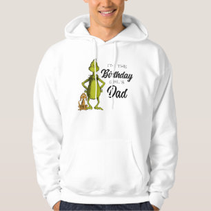 Grinch Chalkboard Birthday Girl's Dad Hoodie