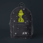 Grinch Chalkboard Printed Backpack<br><div class="desc">Wear this fun Dr. Seuss Grinch Chalkboard backpack!</div>