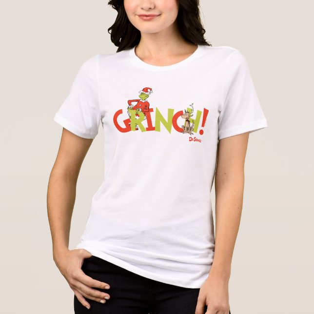 Grinch! Character Logo Graphic Tri-Blend Shirt (Front)