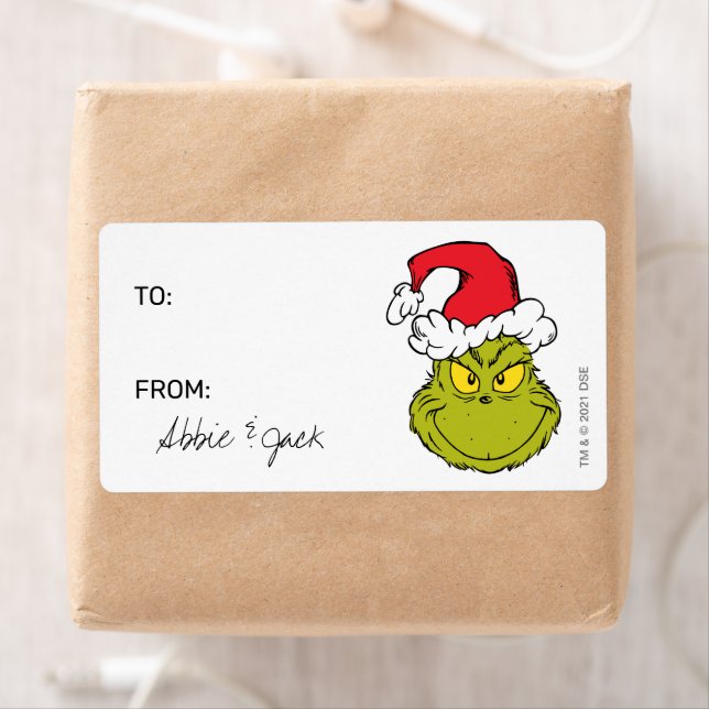 Grinch | Christmas - To From Stickers (Insitu)
