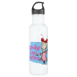 Grinch   Cindy-Lou Who - Candy Cane 710 Ml Water Bottle