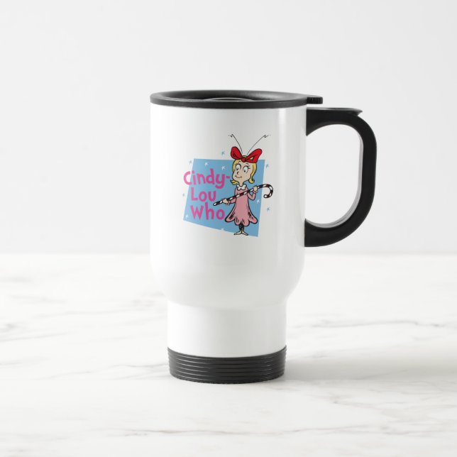 Grinch | Cindy-Lou Who - Candy Cane Travel Mug (Right)